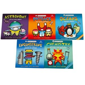 Basher Science STEM Book Set Astronomy Physics Oceans Engineering Chemistry 5pk